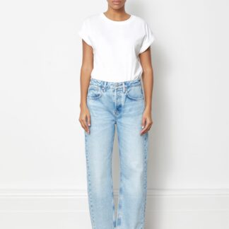 Albaray Women's Boyfriend Mid Rise Jeans - 12 - Blue Denim, Blue Denim