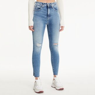 High Rise Super Skinny Split Hem Jean