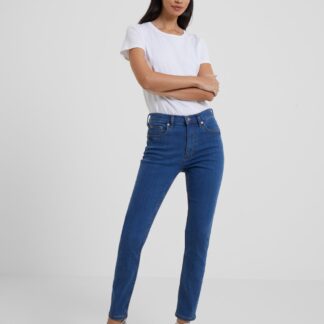 French Connection Women's High Waisted Skinny Ankle Grazer Jeans - 6 - Indigo, Indigo