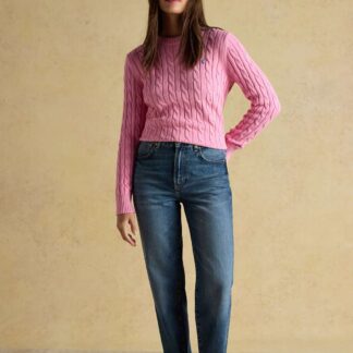 Joules Women's Relaxed Denim Mid Rise Jeans - 10 - Blue, Blue