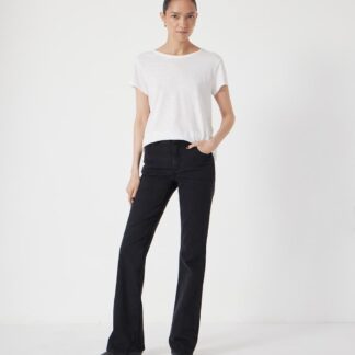 HUSH Mid Rise Bootcut Jeans Black