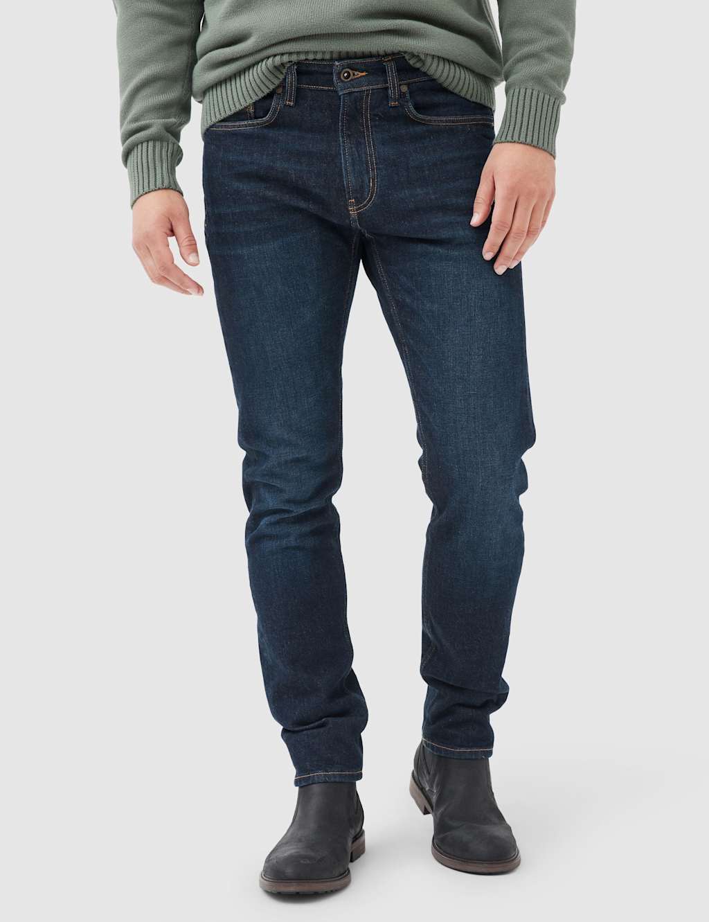 Rodd & Gunn Italian Straight Fit Vintage Wash Jeans Dark Blue