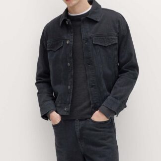 M&S Denim Trucker Jacket Black