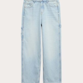 M&S Relaxed Pure Cotton Carpenter Jeans (6-16 Yrs) Light Denim