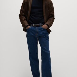 M&S Straight Fit Jeans with Stormwear™ Medium Blue