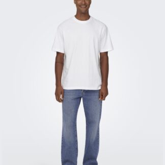 ONLY & SONS Loose Fit 5 pocket Jeans Blue Denim