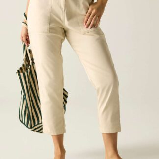 Regatta Shorebella Cotton Blend Straight Leg Joggers Cream