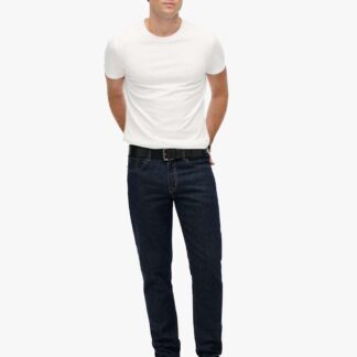 Superdry & Co Slim Straight Fit 5 Pocket Jeans Dark Blue