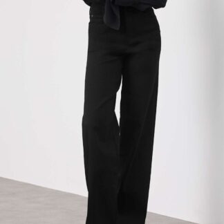 Autograph High Waisted Wide Leg Jeans Black