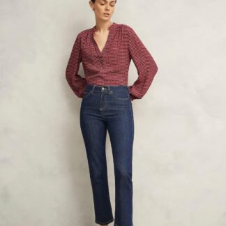 HOBBS High Waisted Straight Leg Ankle Grazer Jeans Blue