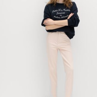 M&S High Waisted Cropped Slim Fit Jeans Soft Pink
