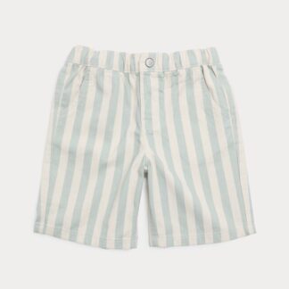 M&S Pure Cotton Denim Striped Shorts (2-8 Yrs) Blue Mix