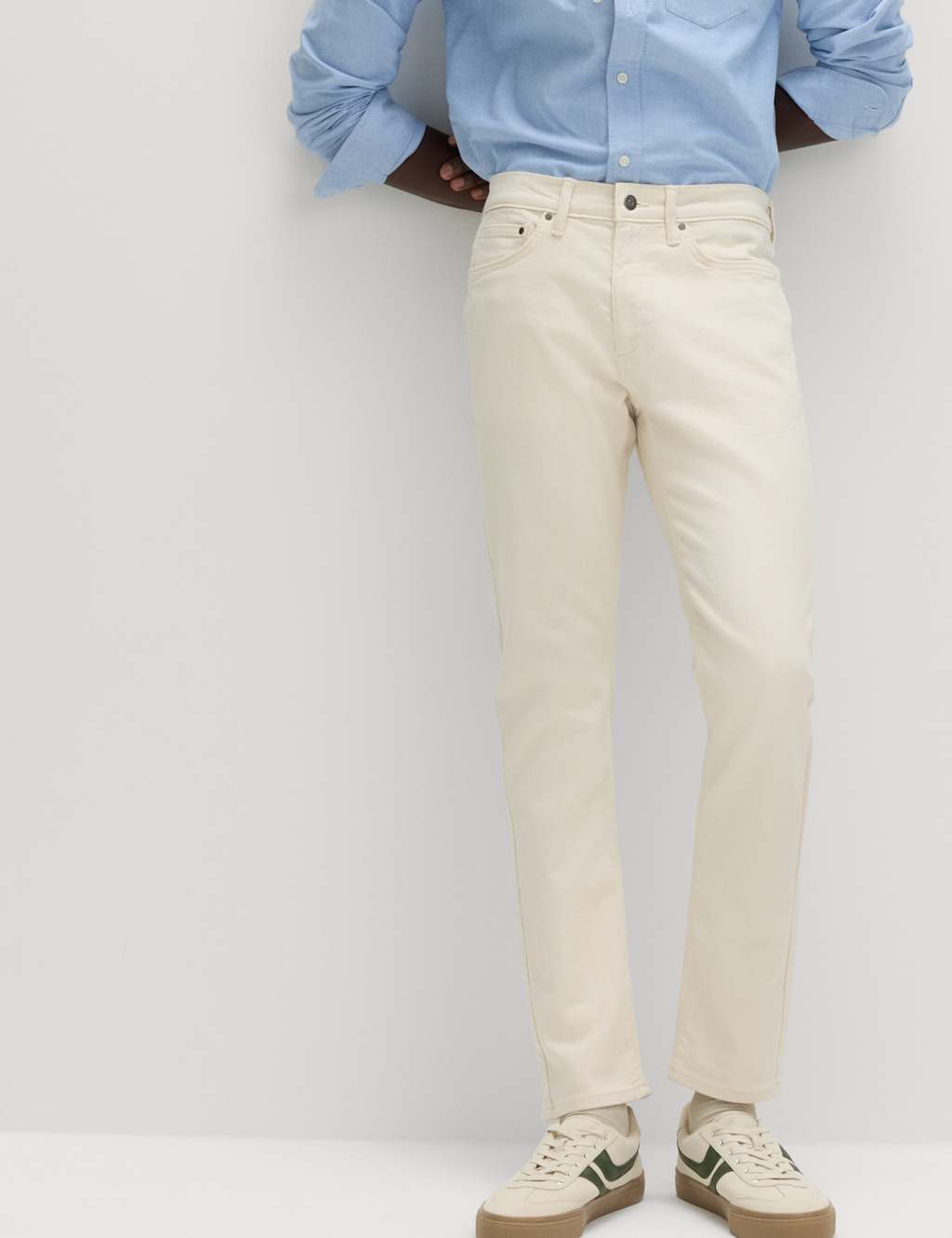 M&S Slim Fit Stretch Jeans Ecru