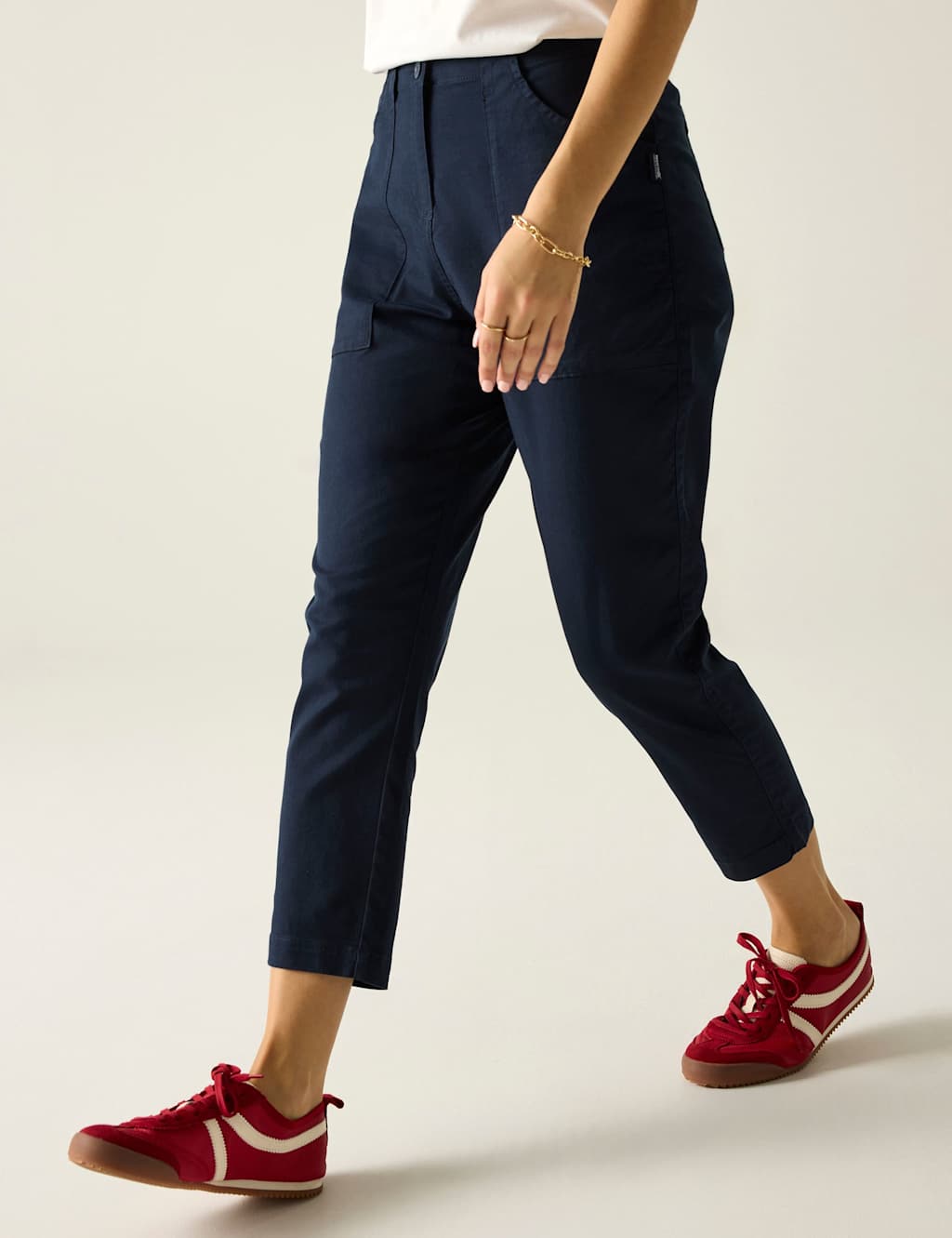 Regatta Shorebella Cotton Blend Straight Leg Joggers Navy