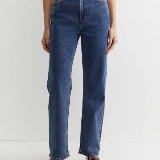 Sportscraft High Waisted Straight Leg Jeans Blue Denim