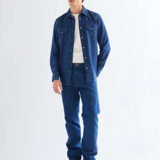 Wrangler Western Denim Shirt Blue