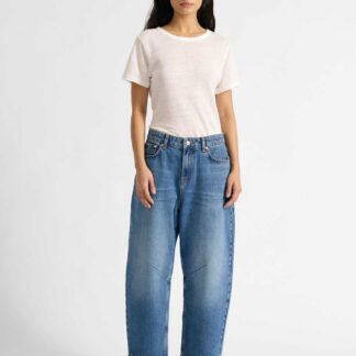 Albaray Mid Rise Barrel jeans Medium Indigo