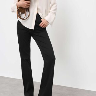 Autograph Lyocell Blend High Waisted Flared Jeans Black