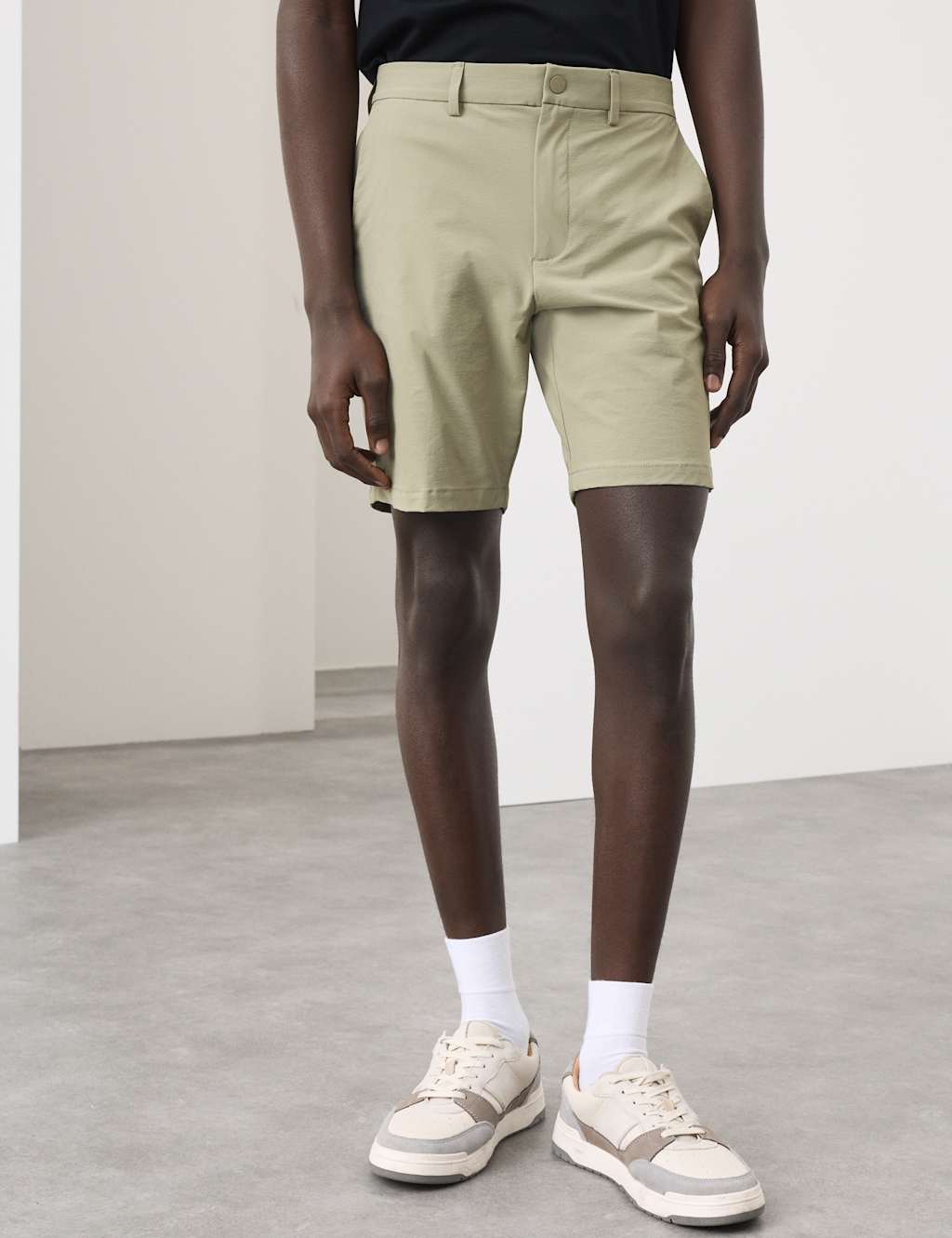 Autograph Performance Technical Stretch Shorts Light Olive