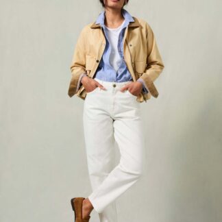 FatFace Mid Rise Cigarette Ankle Grazer Jeans White