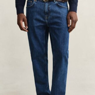 GANT Regular Fit Clean Wash 5 Pocket Jeans Blue Denim