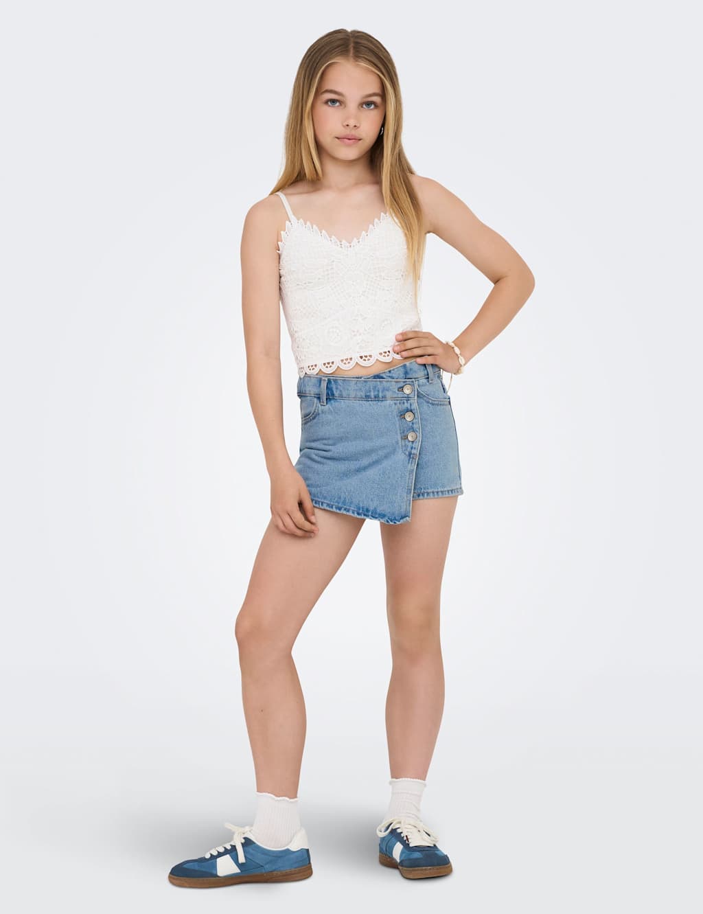 Kids Only Denim Skort (8-14 Yrs) Light Blue