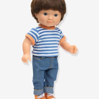 Lovely Hair Styling Doll, 32 cm by DJECO denim blue