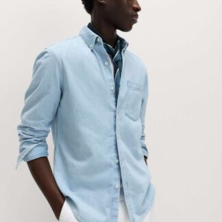 M&S Denim Shirt Light Blue