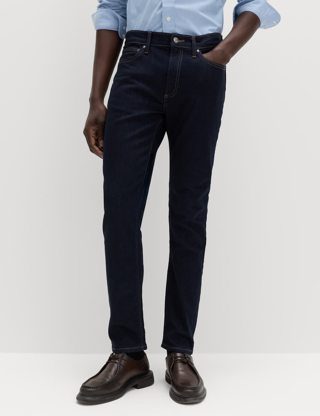 M&S Slim Fit Stretch Jeans Dark Indigo