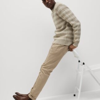 M&S Slim Fit Stretch Jeans Light Stone