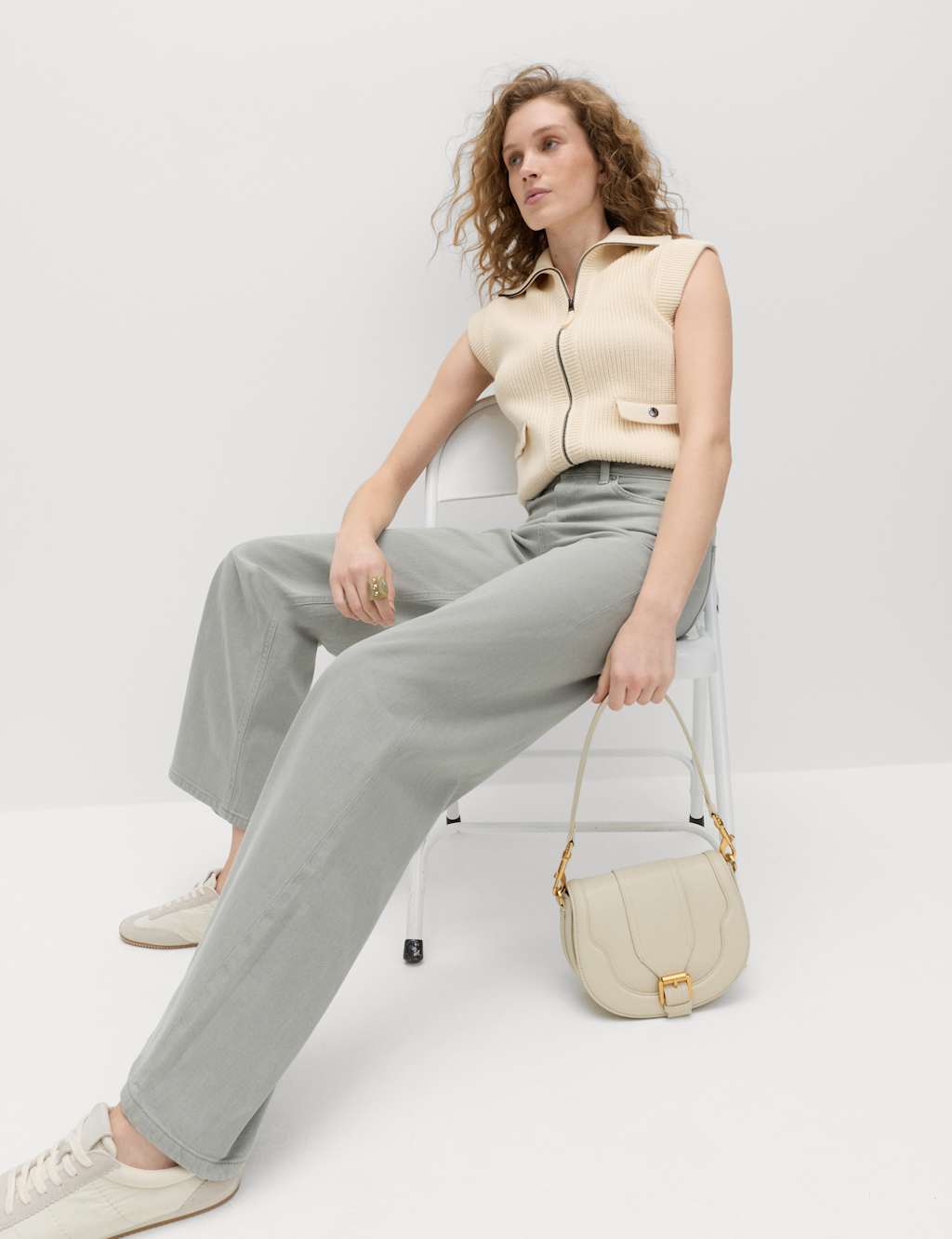 M&S The Wide-Leg Jeans Sage