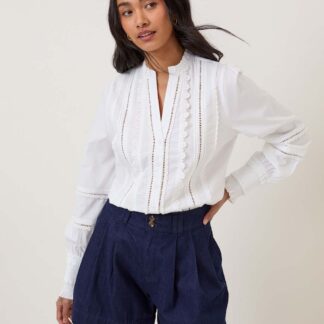 Nobody's Child Denim High Waisted Shorts Blue