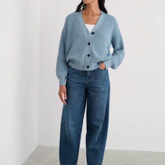 Seasalt Cornwall Barrel Ankle Grazer Jeans Blue