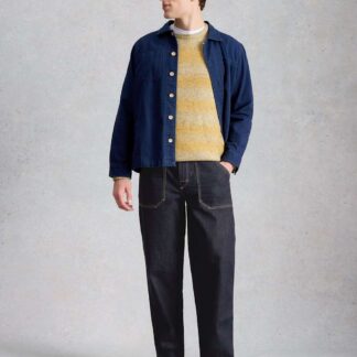 White Stuff Straight Fit 5 Pocket Jeans Dark Blue Denim