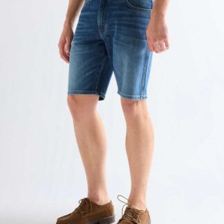 Wrangler 5 Pocket Stretch Denim Shorts Blue
