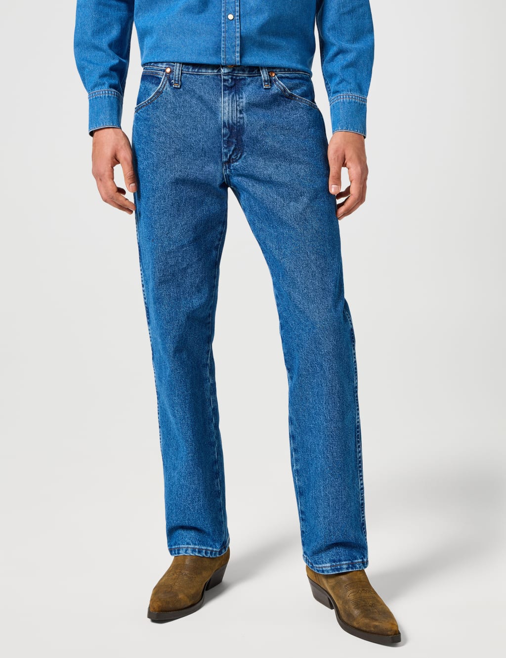 Wrangler Regular Fit Pure Cotton Cowboy Jeans Indigo