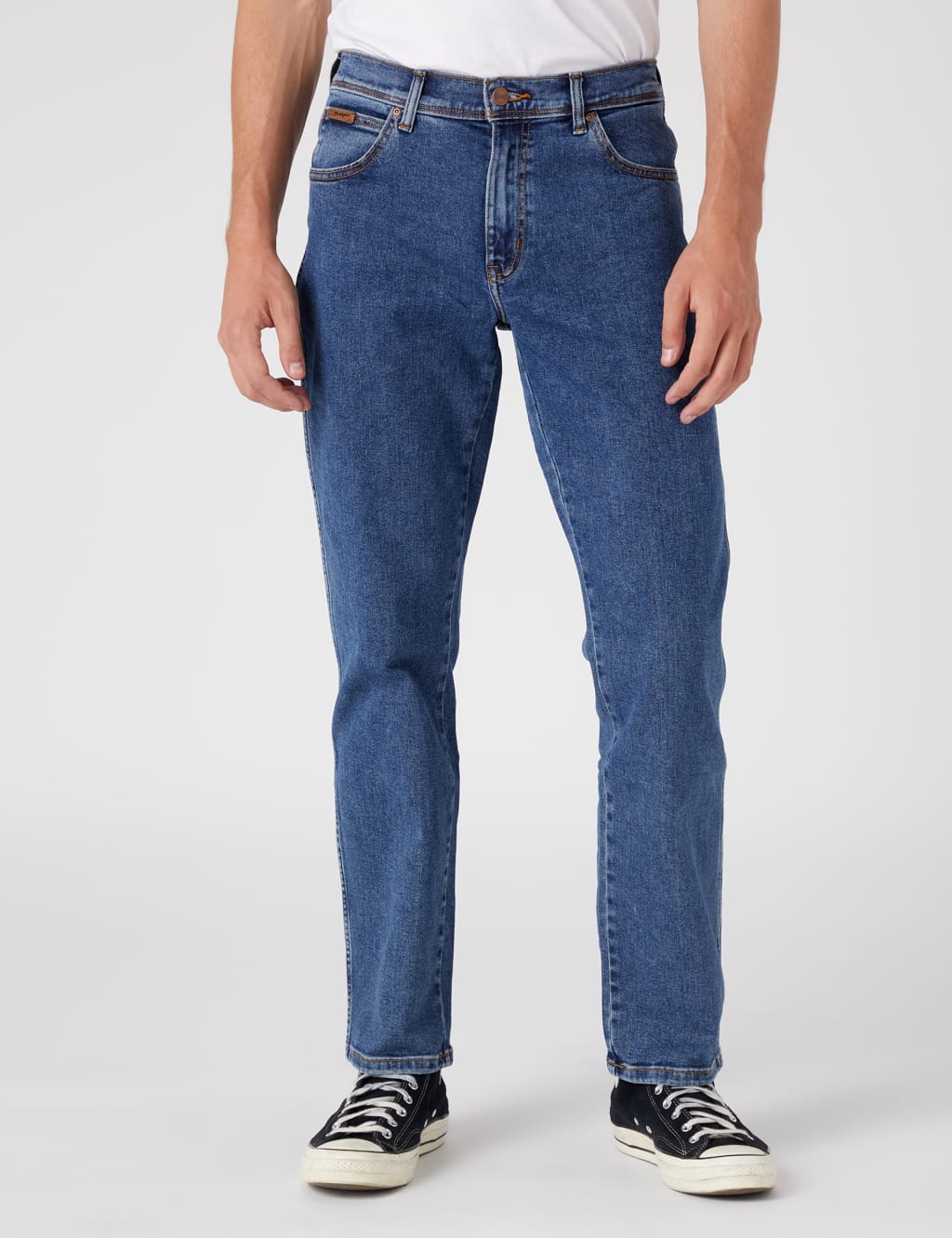 Wrangler Straight Fit Texas 5 Pocket Jeans Blue