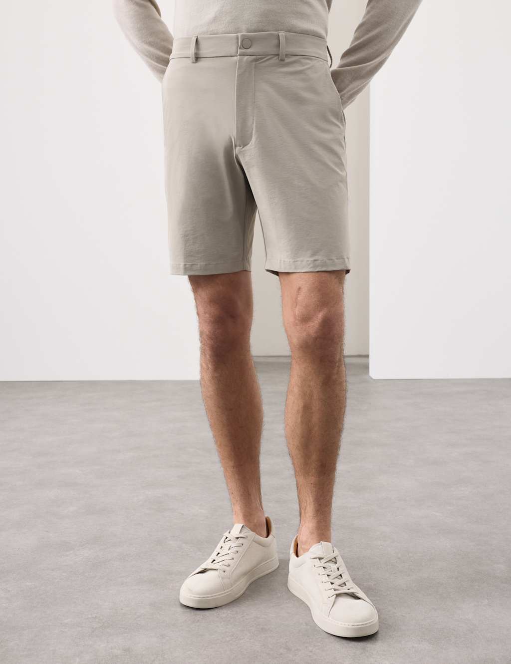 Autograph Performance Technical Stretch Shorts Light Grey