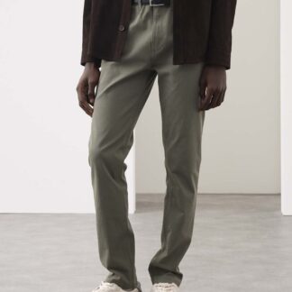 Autograph Slim Fit Performance Twill 5 Pocket Trousers Olive