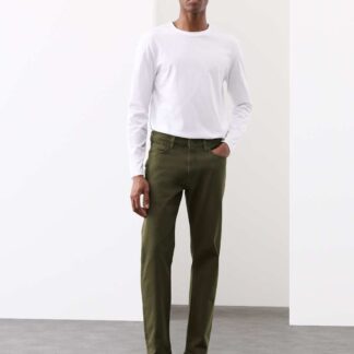 Autograph Straight Fit 360 Flex Stretch Jeans Olive