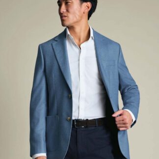 Charles Tyrwhitt Slim Fit Wool Rich Suit Jacket Blue Denim