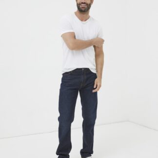 FatFace Pure Cotton 5 Pocket Jeans Dark Blue