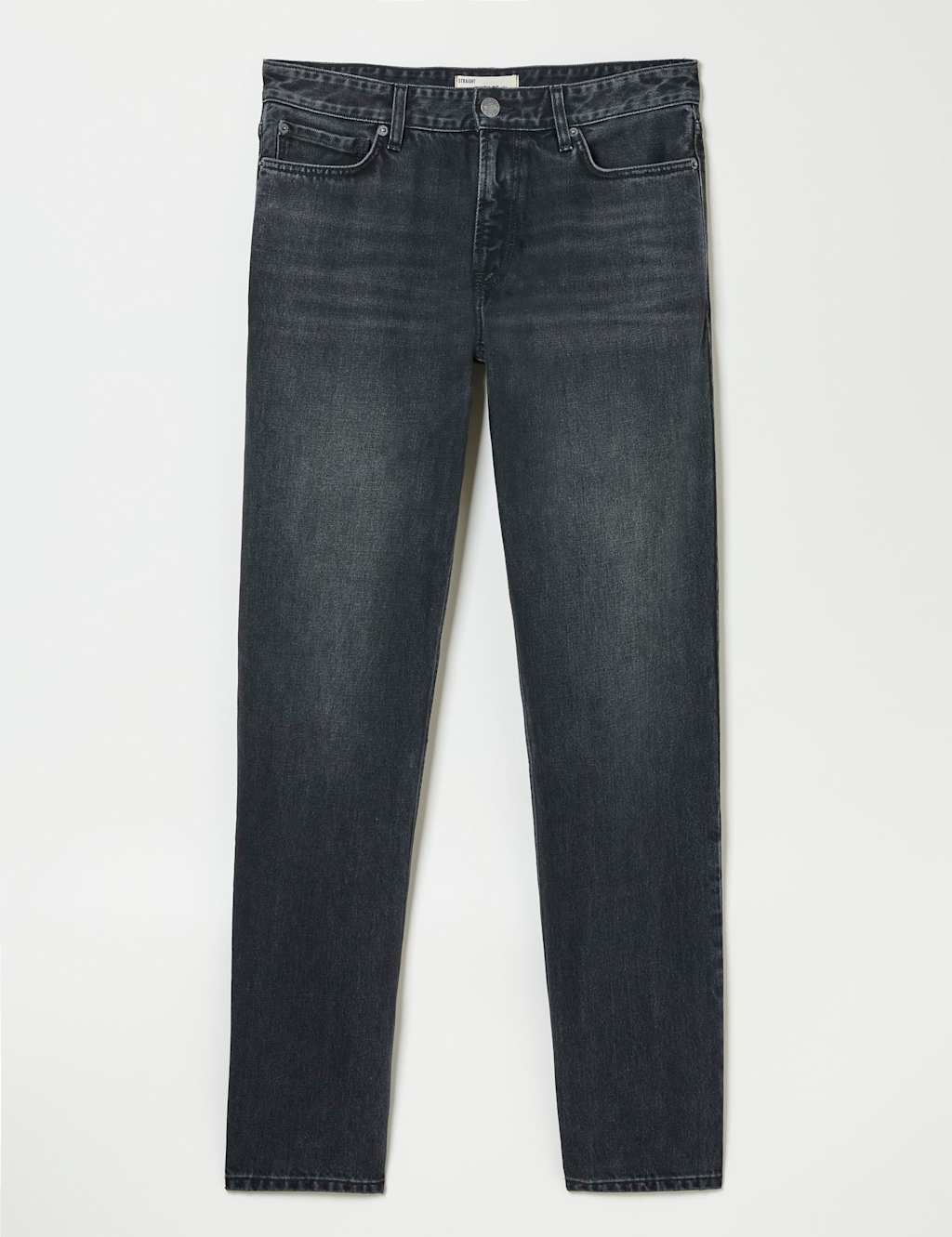 FatFace Straight Fit 5 Pocket Rigid Jeans Black