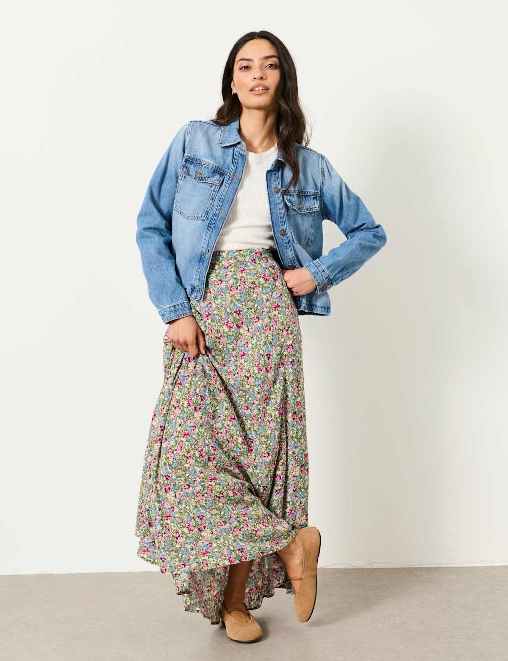 FatFace Thea Denim Jacket Denim