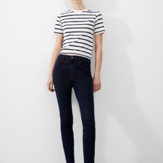 French Connection High Waisted Skinny Jeans Dark Blue