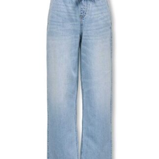 Kids Only Relaxed Denim Drawstring Jeans (8-14 Yrs) Light Blue