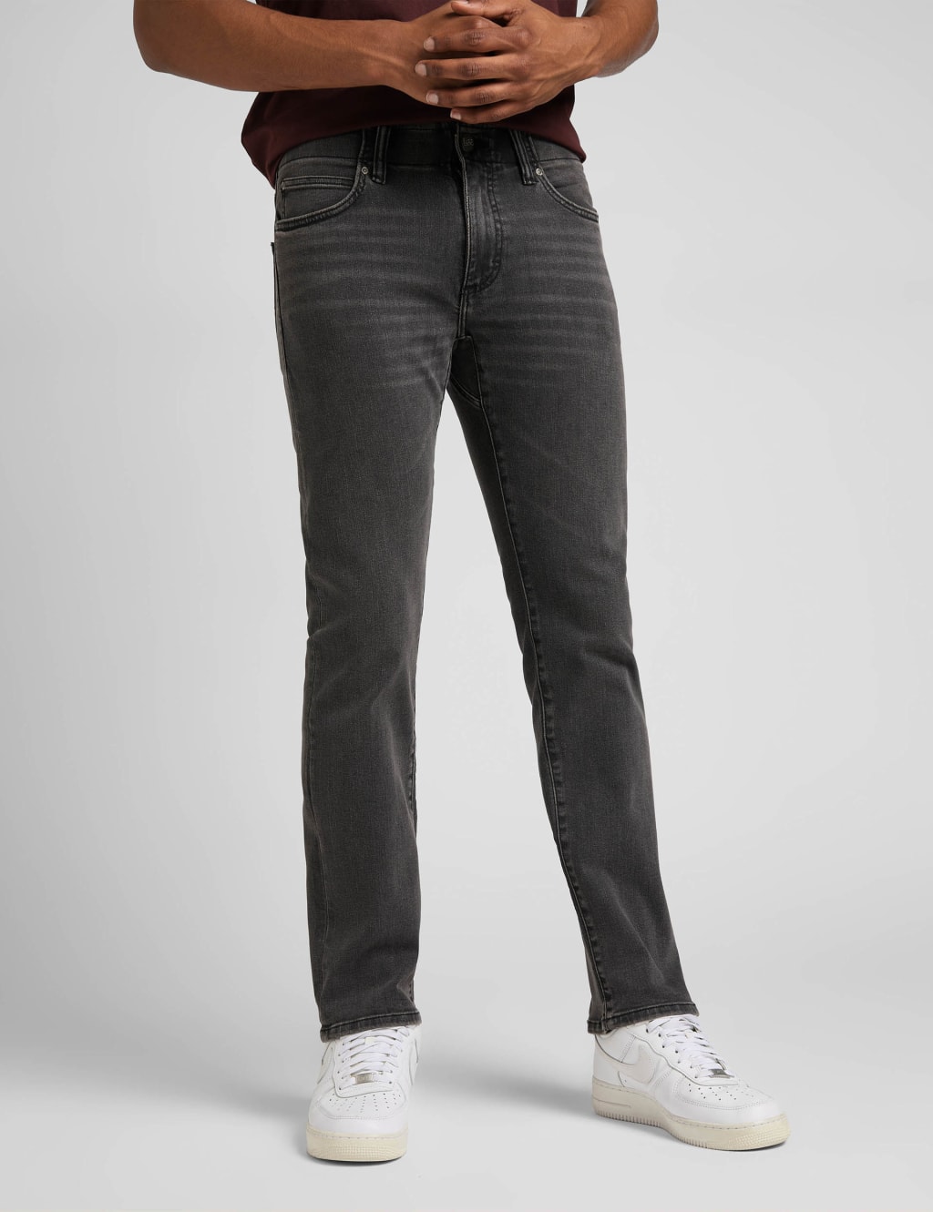 Lee Slim Fit MVP Five Pocket Jeans Dark Grey