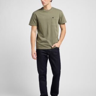 Lee Straight Fit Brooklyn 5 Pocket Jeans Blue Denim