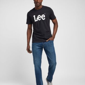 Lee Straight Fit Denim 5 Pocket Jeans Blue Denim
