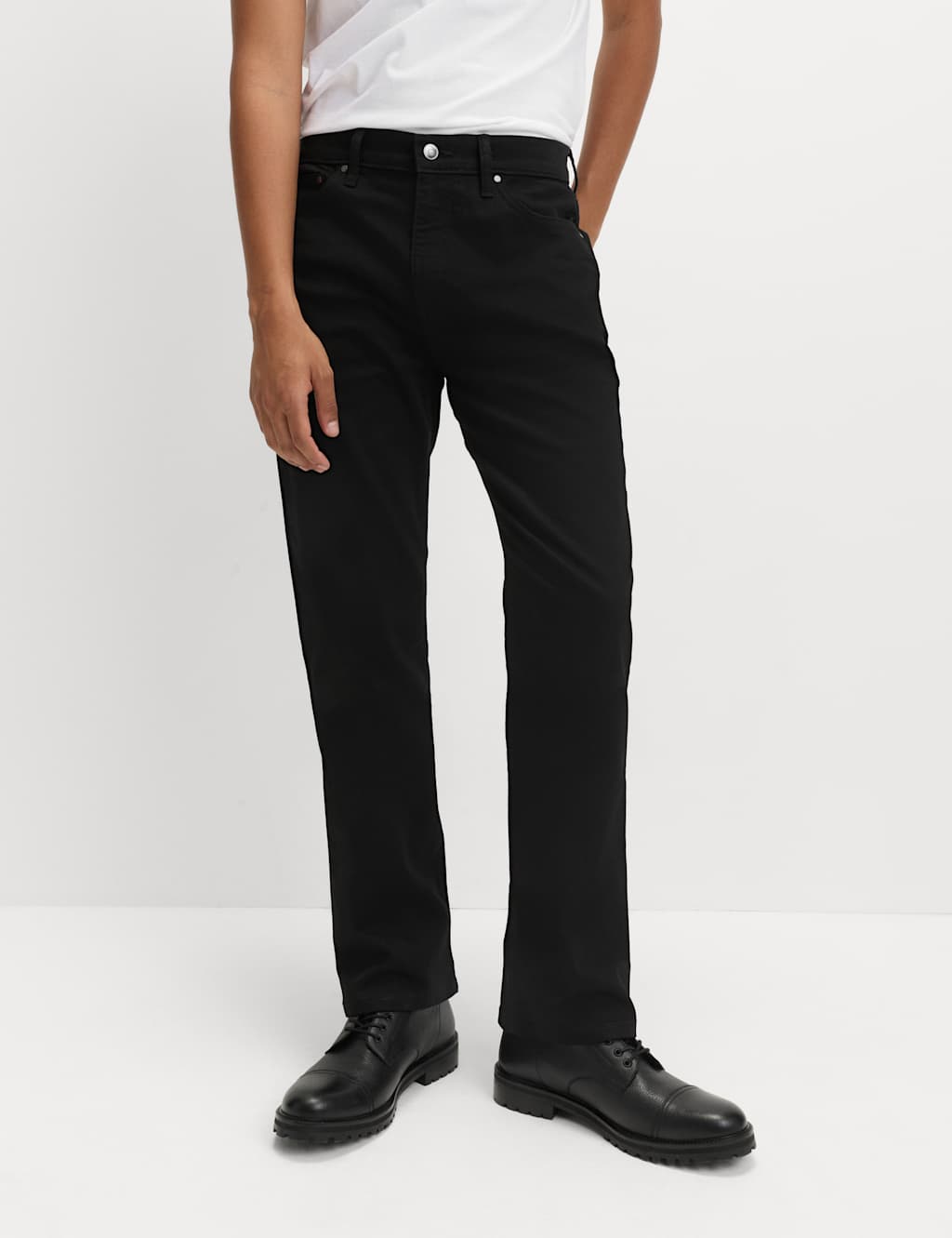 M&S Bootcut Fit Stretch Jeans Black/Black